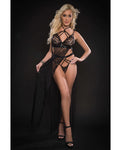 Seductive Lace Night Gown Set