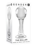 Sex X The Baller Glass Plug - Transparente: Sensual Plug de lujo