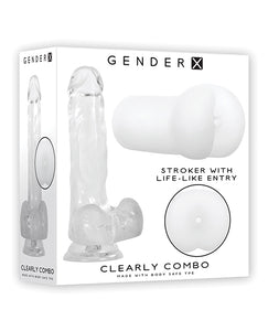 Gender X Clearly Combo in Clear Crystal Clear Pleasure Duo Set