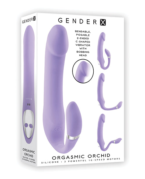 Gender X Orchid Bliss 雙軸可動震動器 - featured product image.