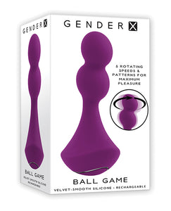 Gender X Ball Game Customisable Rotating Vibrator in Purple