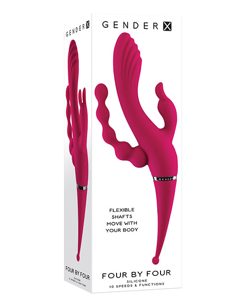 Gender X Four by Four Vibrator: Quadruple Stimulation Masterpiece - featured product image.