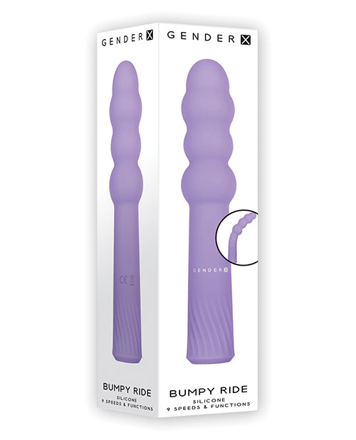 Shop for the Gender X Bumpy Ride Purple 9-Speed Shaft Vibrator at My Ruby Lips