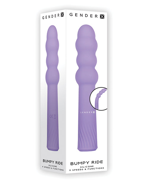 Gender X Bumpy Ride Purple 9-Speed Shaft Vibrator - featured product image.