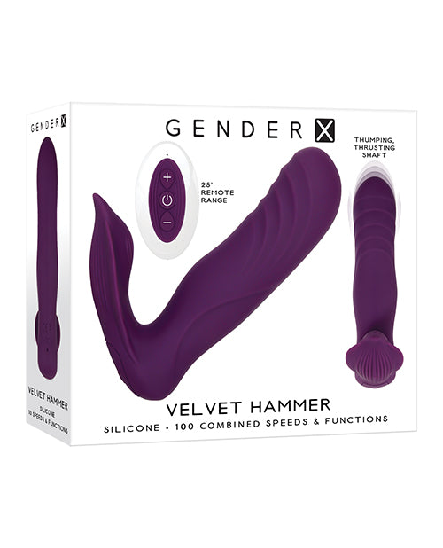 Gender X Velvet Hammer - Púrpura: estimulación simultánea definitiva Product Image.