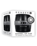 Gender X Barrel of Fun Ultimate Pleasure Stroker with 12 Vibration Speeds