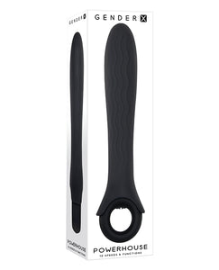 Gender X Powerhouse Black 12-Speed Vibrator: Ignite Your Desire