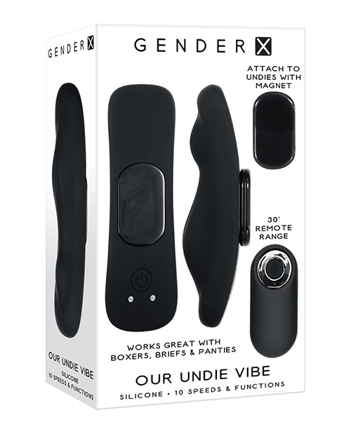 "Gender X Our Undie Vibe: 10-Speed Pleasure Revolution 🖤" Product Image.