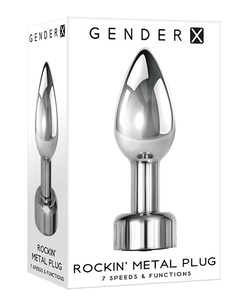 Gender X Rockin 金屬插頭 - 鍍鉻 - featured product image.