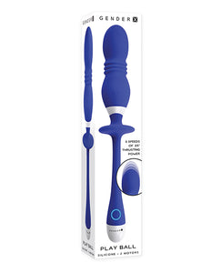 Gender X Play Ball - Blue Pleasure Orb: Thrusting Bridge Sensory Adventure