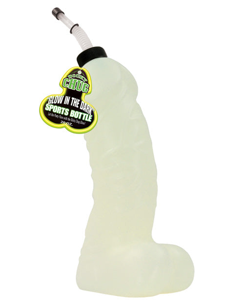 Glow-in-the-Dark Big Dicky Chug Sports Bottle Product Image.