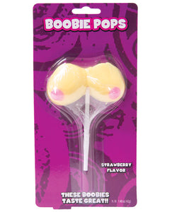 Hott Products Boobies Pops - Strawberry Lollipops
