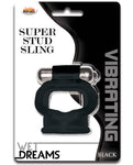 Wet Dreams Super Stud Sling Clear Vibrating Cock Ring by Hott Products