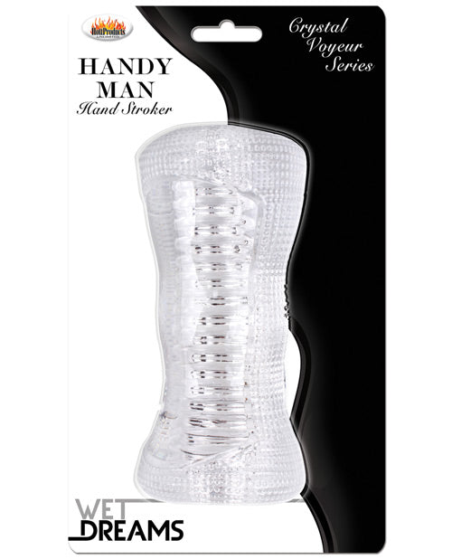 Clear Silicone Handy Man Stroker - Ultimate Pleasure - featured product image.