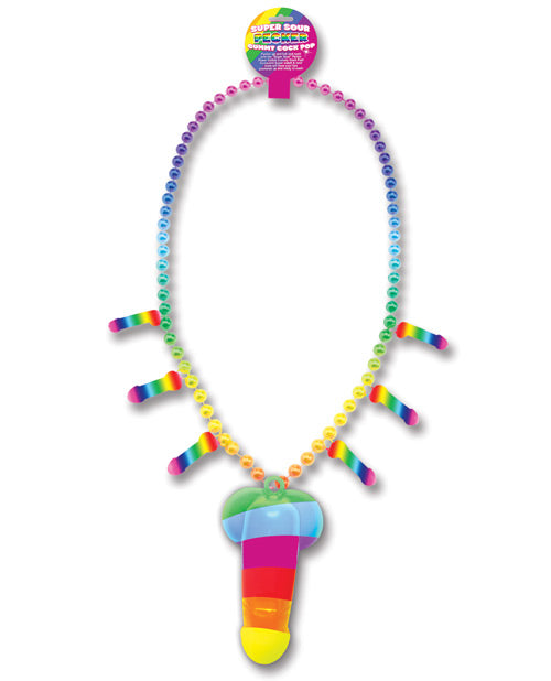 Rainbow Pecker Party Whistle Necklace - featured product image.