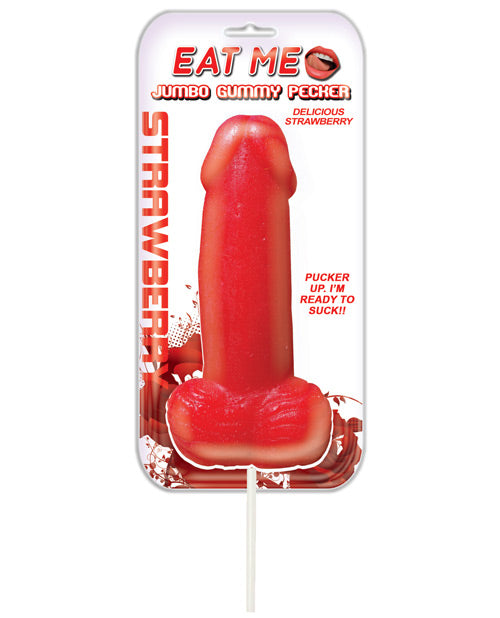 Strawberry Jumbo Gummy Cock Pop - 10oz - featured product image.