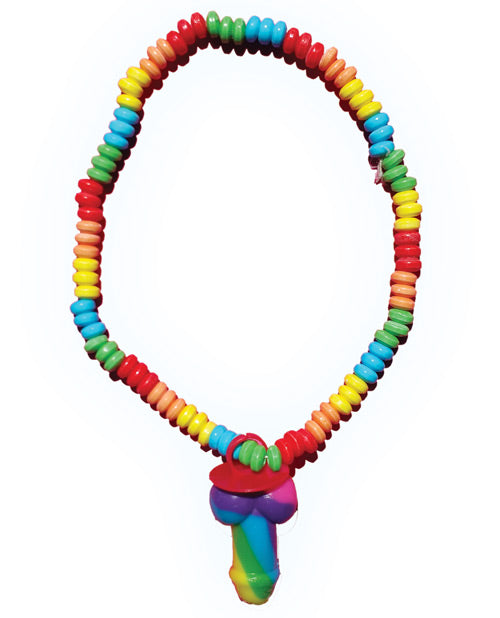 Rainbow Pecker Candy Necklace - featured product image.