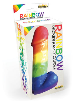 Vela de fiesta Rainbow Pecker: celebra el amor y la diversidad 🌈 - Featured Product Image