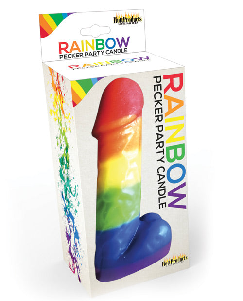 Vela de fiesta Rainbow Pecker: celebra el amor y la diversidad 🌈 Product Image.