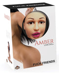 Fuck Friends Love Doll - Amber: máximo placer con diseño de triple orificio y huevo vibrante