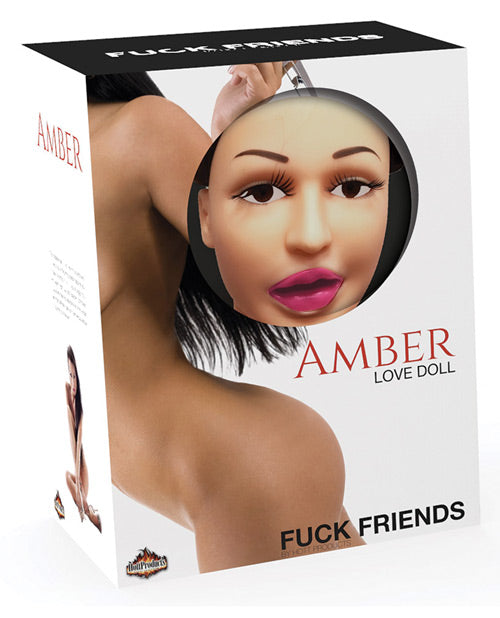 Fuck Friends Love Doll - Amber: máximo placer con diseño de triple orificio y huevo vibrante Product Image.