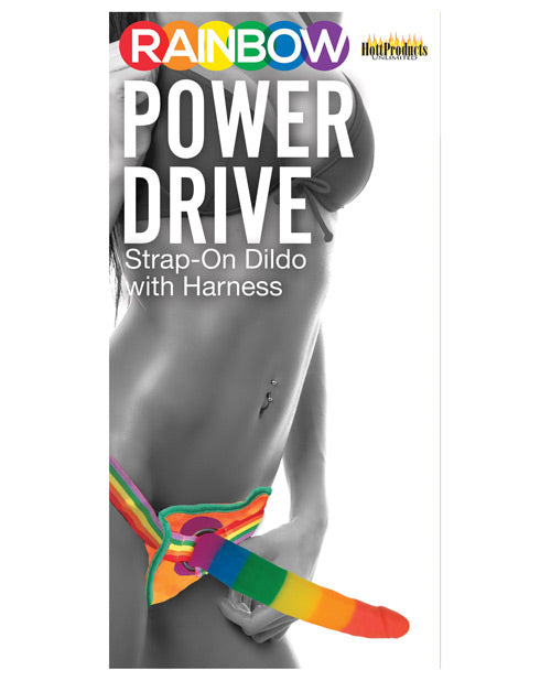 Rainbow 7" Strap-On Dildo Kit - featured product image.
