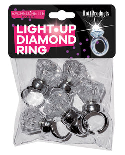 Bachelorette Party Light Up Diamond Ring 5-Pack