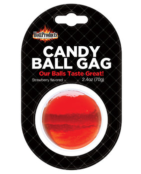 Hott Products Candy Ball Gag - Strawberry 🍓 - Sweet & Sensual Intimate Accessory - Featured Product Image