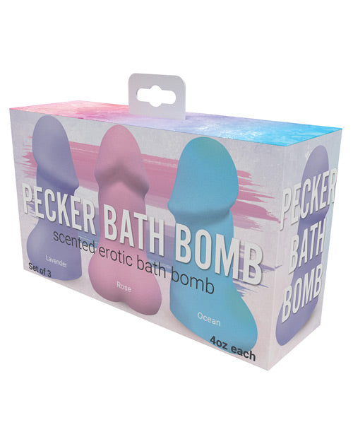 Pecker Bath Bomb Trio: Sensual Scents for Intimate Baths - featured product image.