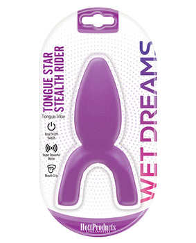 Wet Dreams Tongue Star Stealth Rider Vibe - Purple: Intense Stimulation & Powerful Motor - Featured Product Image