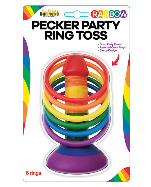 Rainbow Pecker Party Ring Toss: The Ultimate Adult Party Game - featured product image.