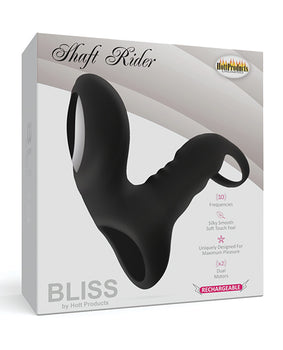 Bliss Shaft Rider: Anillo para el pene vibratorio de doble motor 🖤 - Featured Product Image