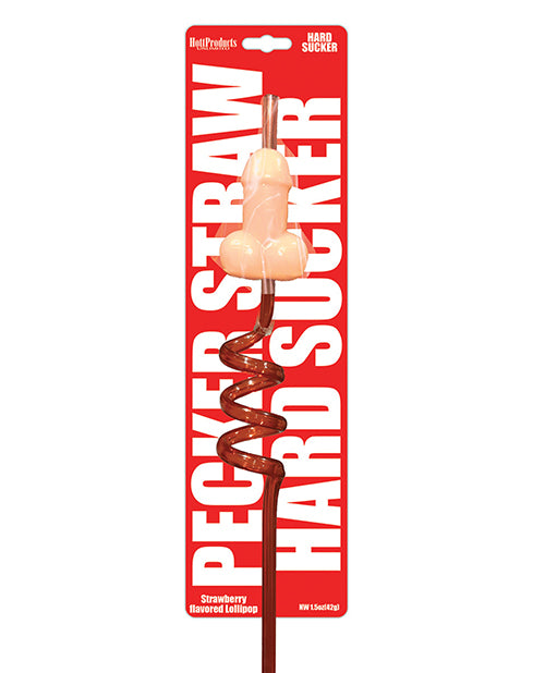 Strawberry Flavour Pecker Swizzle Straws - featured product image.