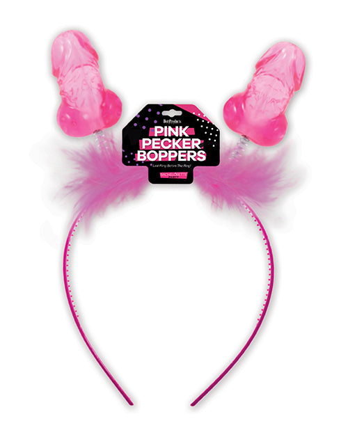 Pink Pecker Boppers Headband: Bachelorette Party Essential - featured product image.