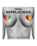 Nipplious Rainbow Heart & Lips Nipple Pasties - Pack of 2