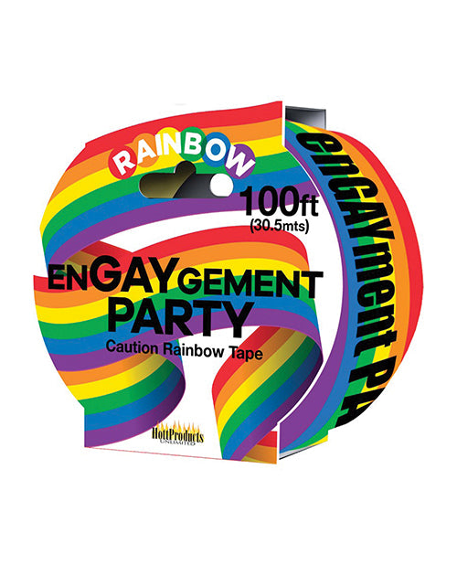 Engaygement Rainbow Caution Tape Product Image.