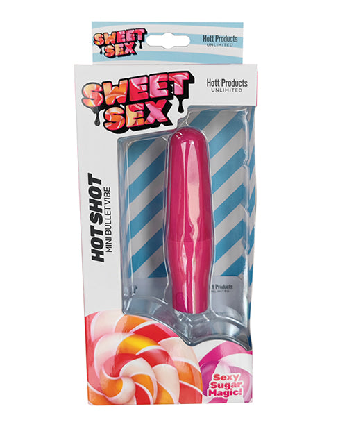 SWEET SEX Hot Shot 迷你 Bullet Vibe - 洋紅色，帶有 Pleasure Play 灰塵 - featured product image.