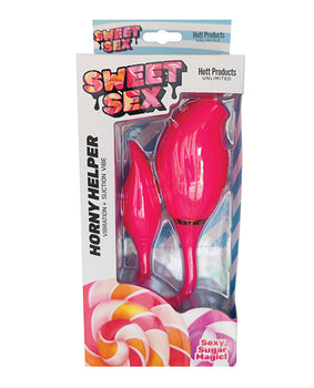 Horny Helper Vibration & Suction Vibe - Magenta: Sweet Pleasure Magic - Featured Product Image