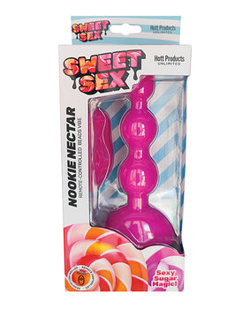 Nookie Nectar Bead Vibe: dulce juguete sexual con "Sexy Sugar Magic" - Magenta - Featured Product Image