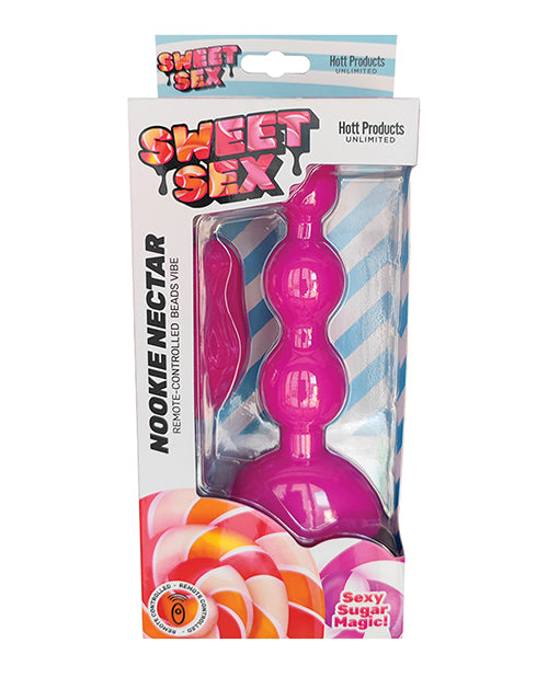 Nookie Nectar Bead Vibe: Sweet Sex Toy with Sexy Sugar Magic - Magenta - featured product image.