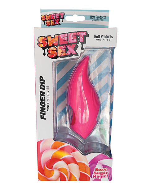 "Mini vibrador para dedos Sweet Sex Finger Dip - Magenta" Product Image.