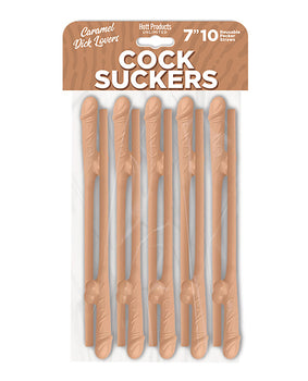Caramel Lovers Pecker Straws - Pack of 10 - Featured Product Image