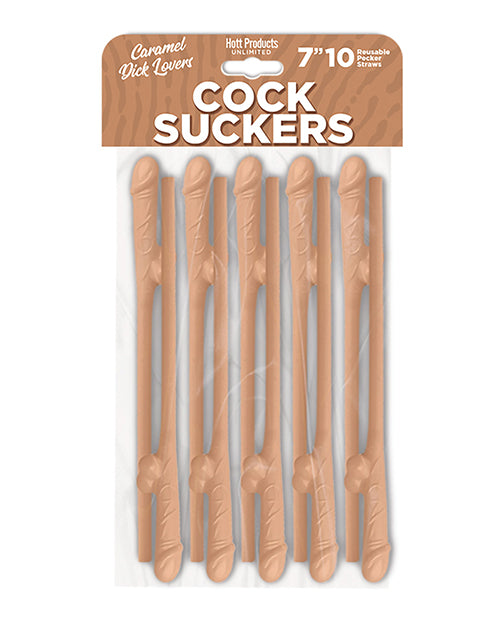 Caramel Lovers Pecker Straws - Pack of 10 - featured product image.