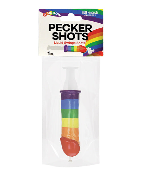 Rainbow Pecker Shot Syringe - featured product image.