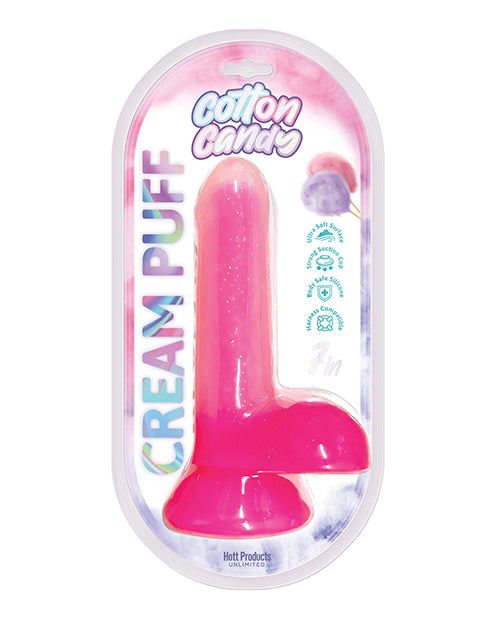 Cotton Candy Cream Puff 6" Silicone Dildo - Pink - featured product image.