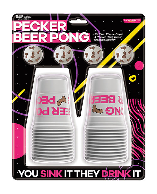 Pecker Beer Pong Play Set with Balls - featured product image.