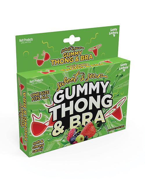 Delicious Edible Gummy Thong & Bra Set Product Image.