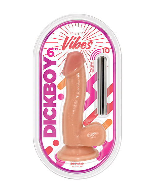 Dick Boy 香草愛好者 6 吋可充電 Vibe 子彈頭 - featured product image.