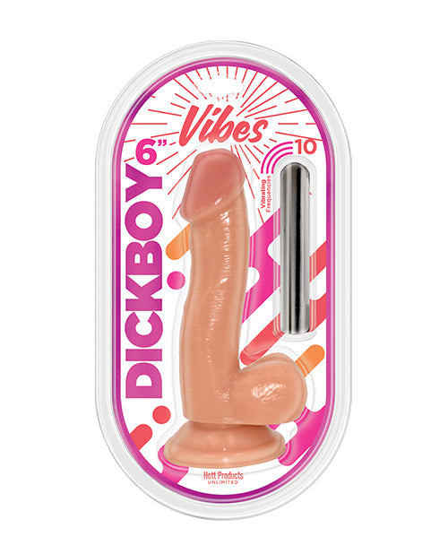 Dick Boy 香草愛好者 6 吋可充電 Vibe 子彈頭 Product Image.