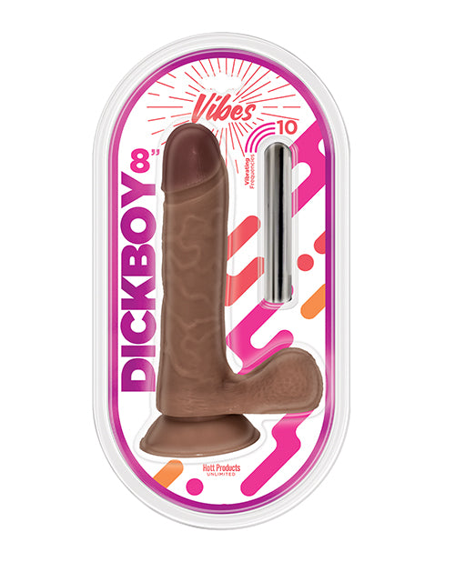 Dick Boy 巧克力愛好者 8 英寸 Vibe Bullet：強烈的愉悅感和動態振動 Product Image.